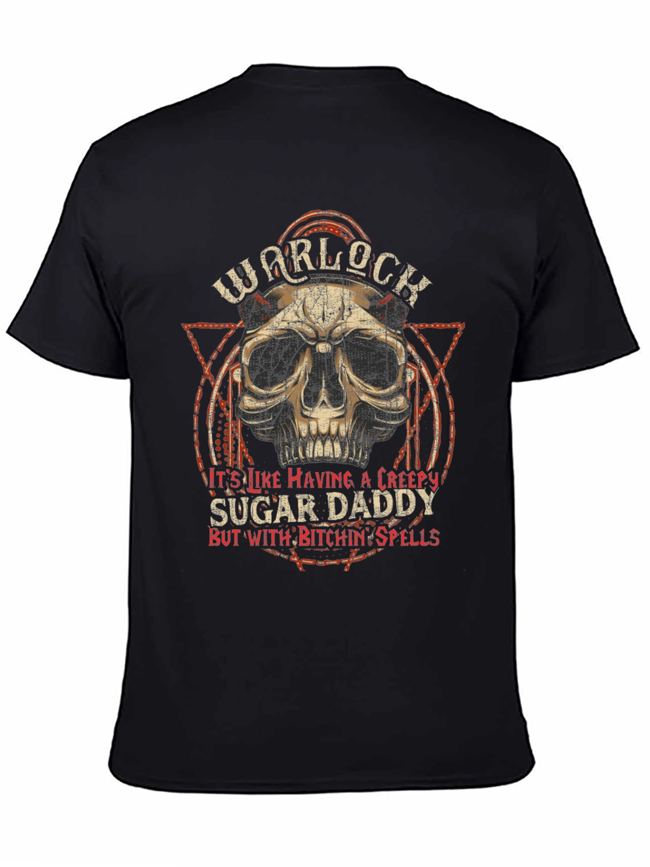 Warlock Sugar Daddy Graphic T-Shirt - Black