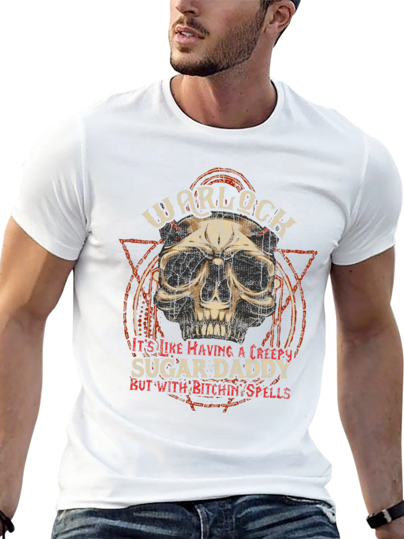 Warlock Sugar Daddy Graphic T-Shirt - Black