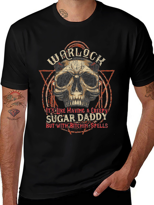 Warlock Sugar Daddy Graphic T-Shirt - Black