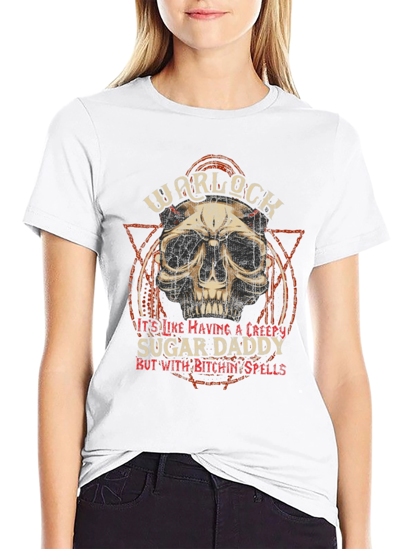 Warlock Sugar Daddy Graphic T-Shirt - Black