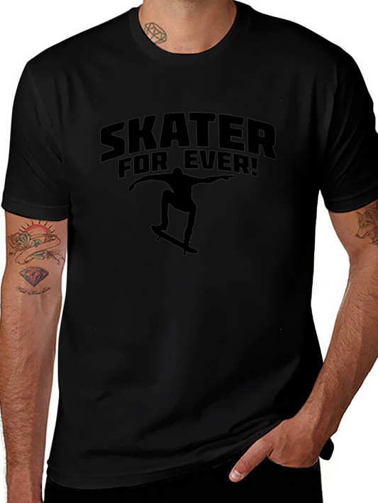 Skater Forever Graphic Tee - Cool Skateboarder Design