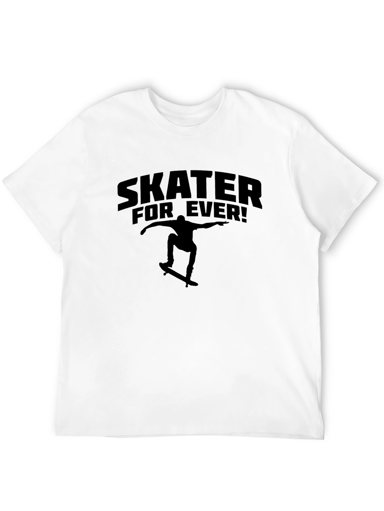 Skater Forever Graphic Tee - Cool Skateboarder Design