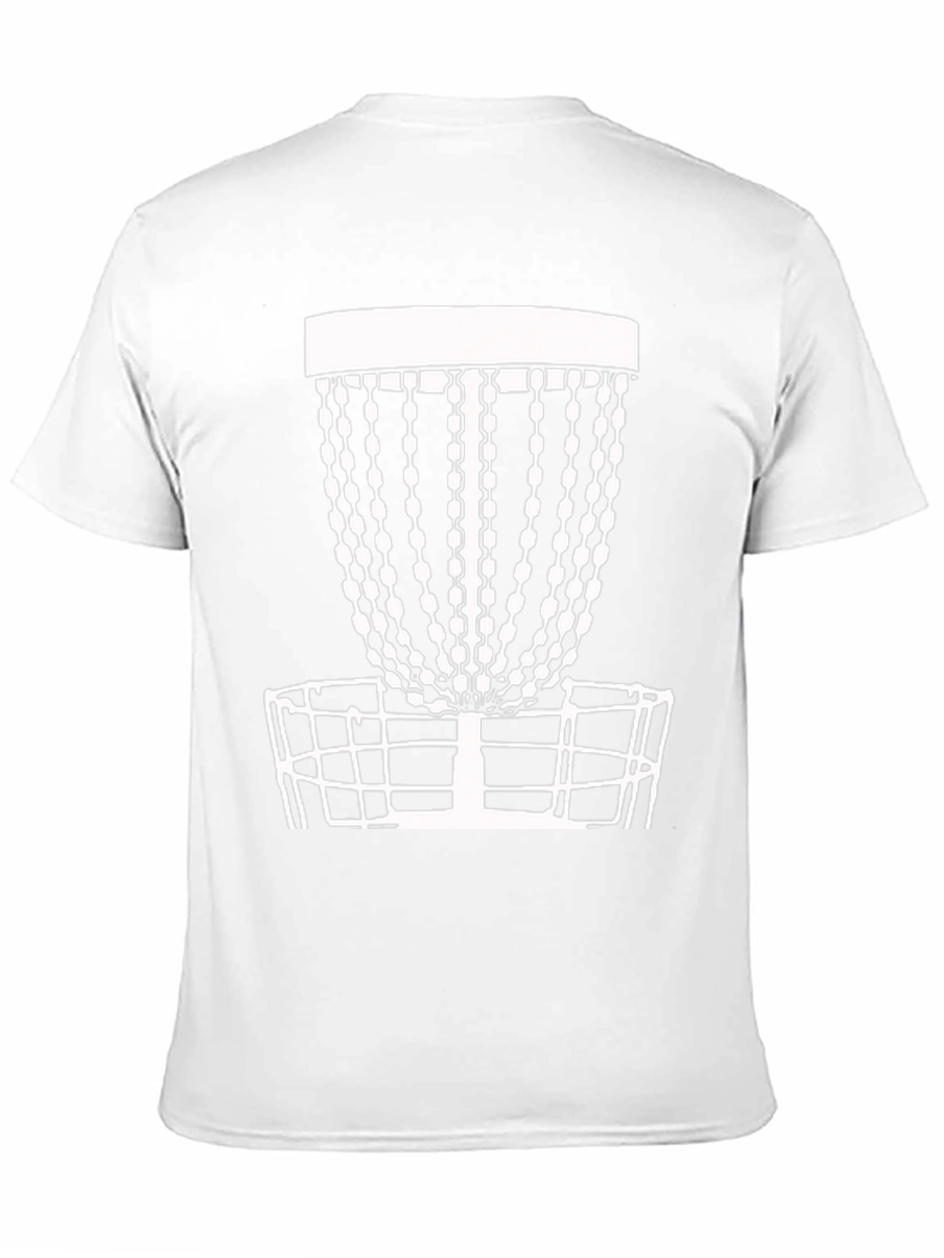 Disc Golf Basket Tee - Black Cotton Casual T-Shirt