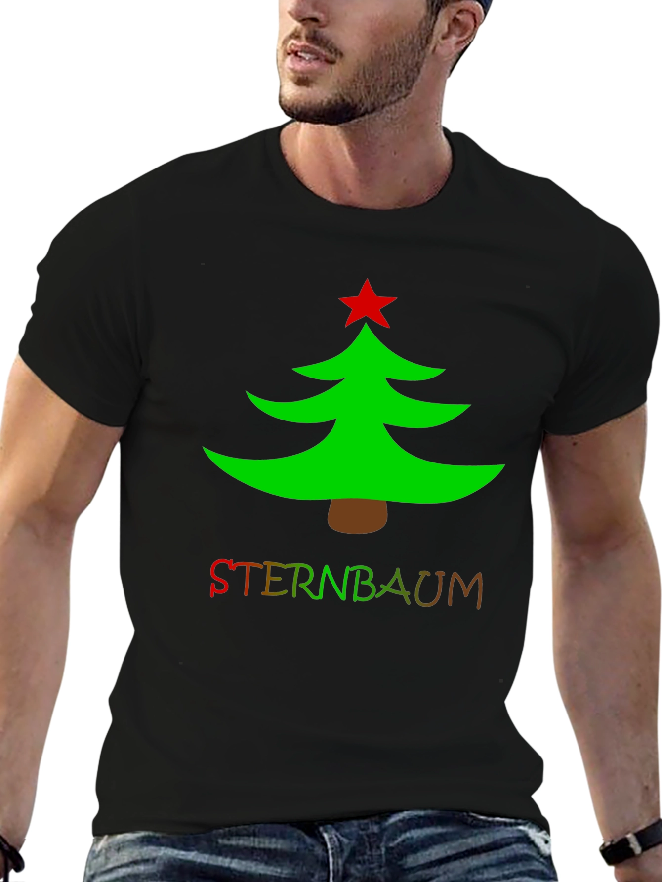 Festive Christmas Tree Graphic Tee