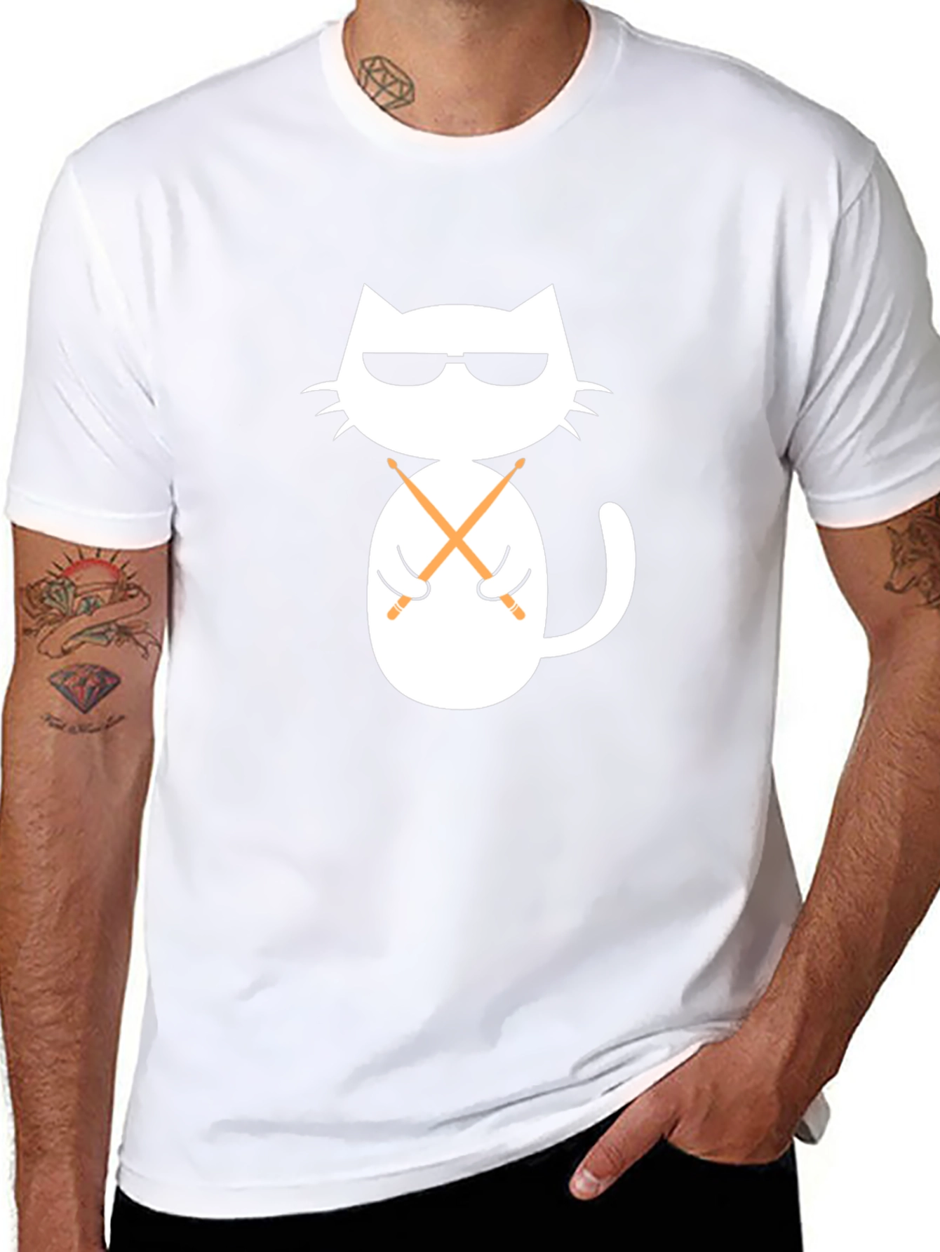 Cool Cat Drummer T-Shirt