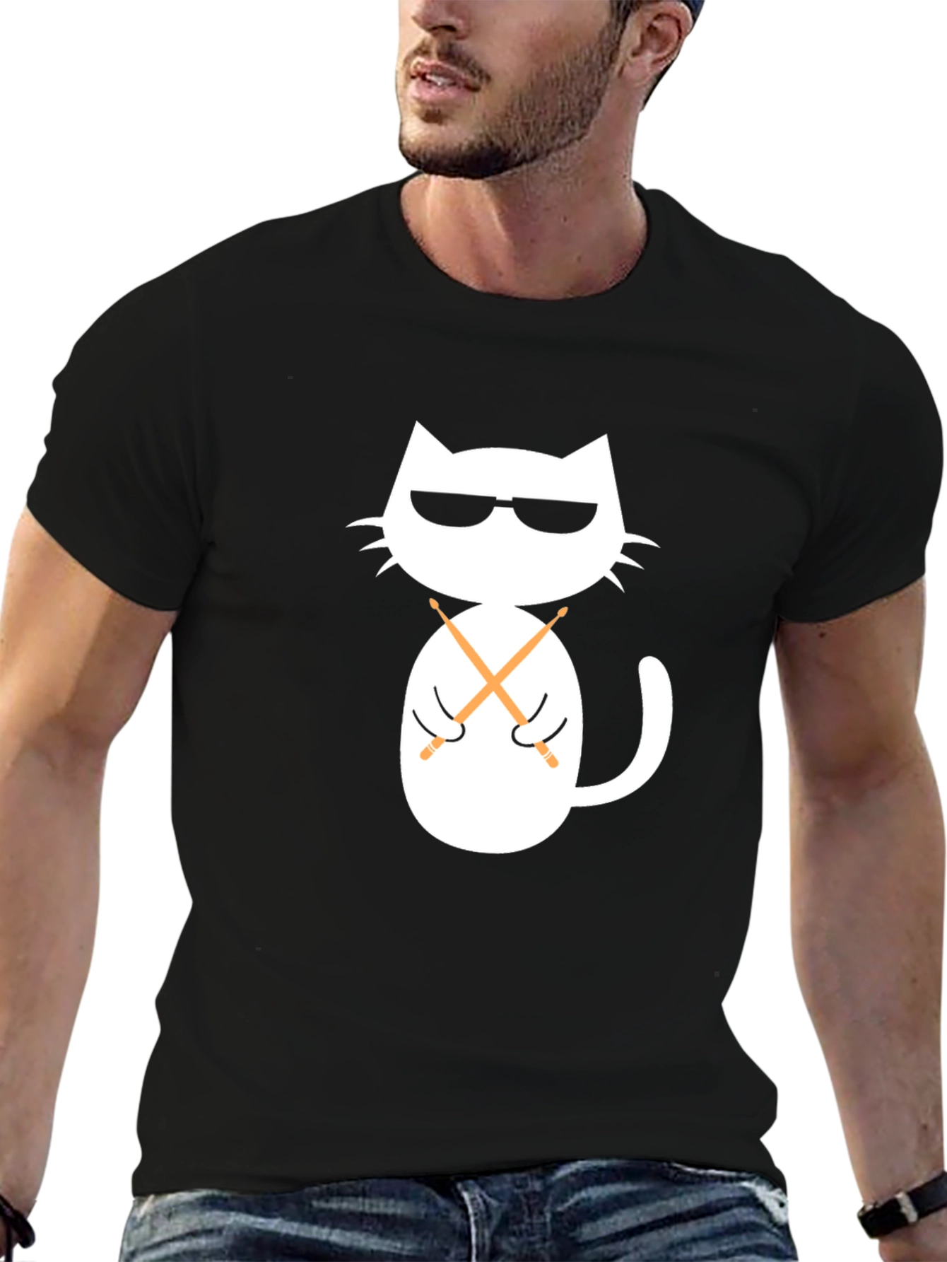 Cool Cat Drummer T-Shirt