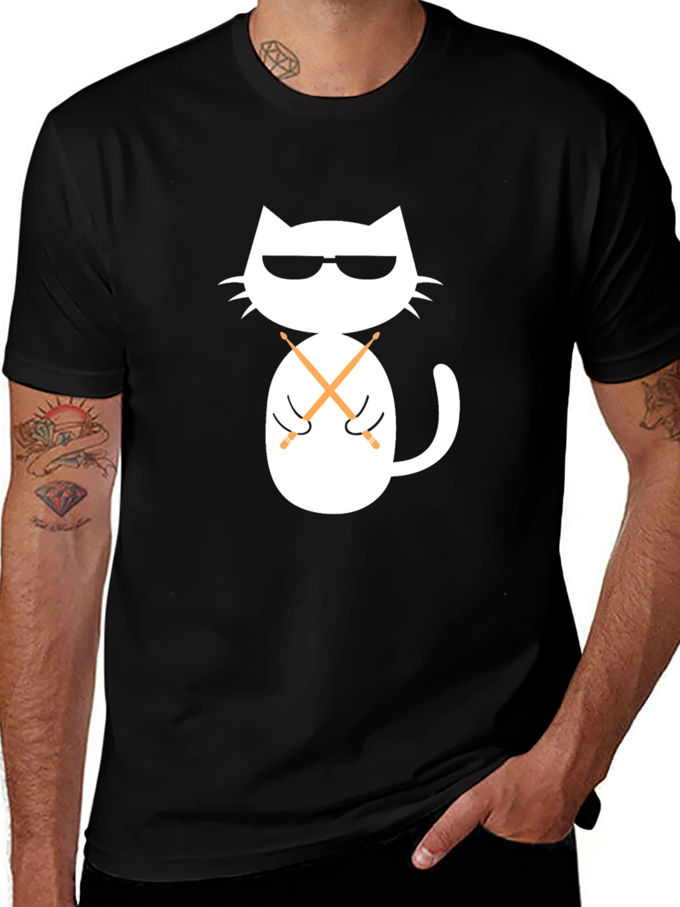 Cool Cat Drummer T-Shirt