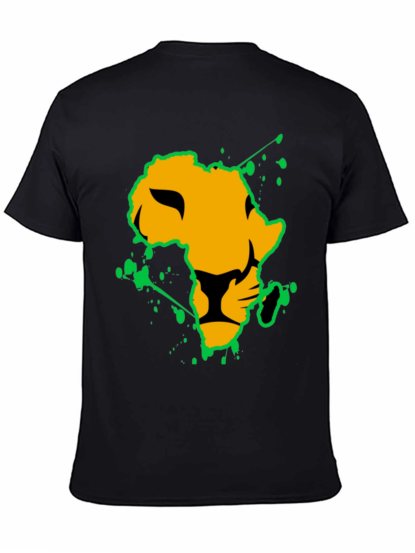 Lion Africa Graphic Tee - Black