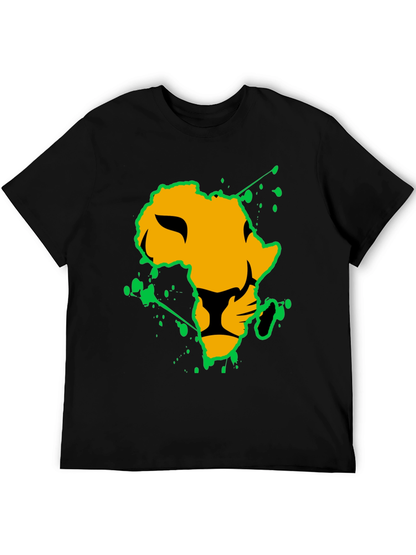 Lion Africa Graphic Tee - Black