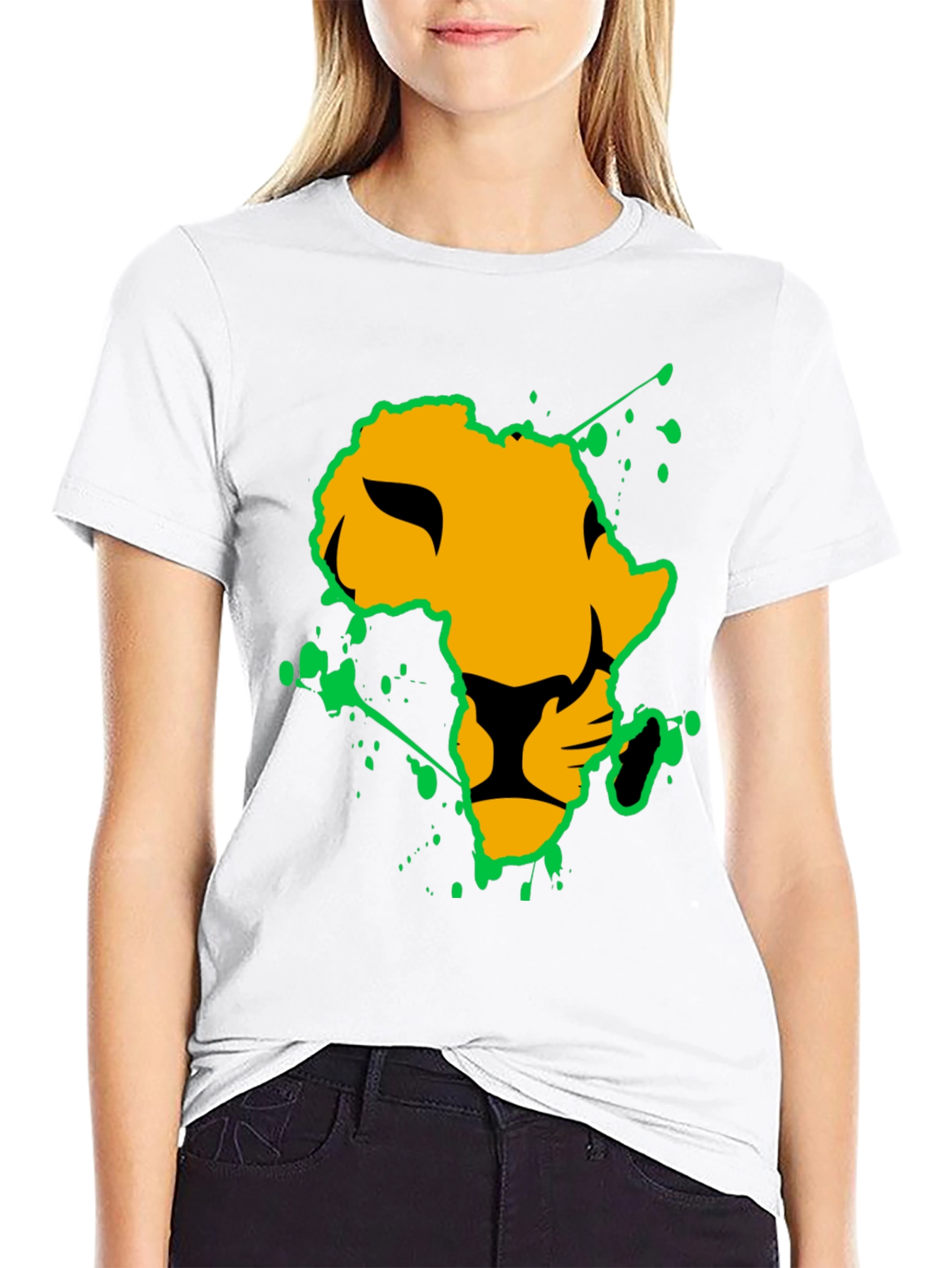 Lion Africa Graphic Tee - Black