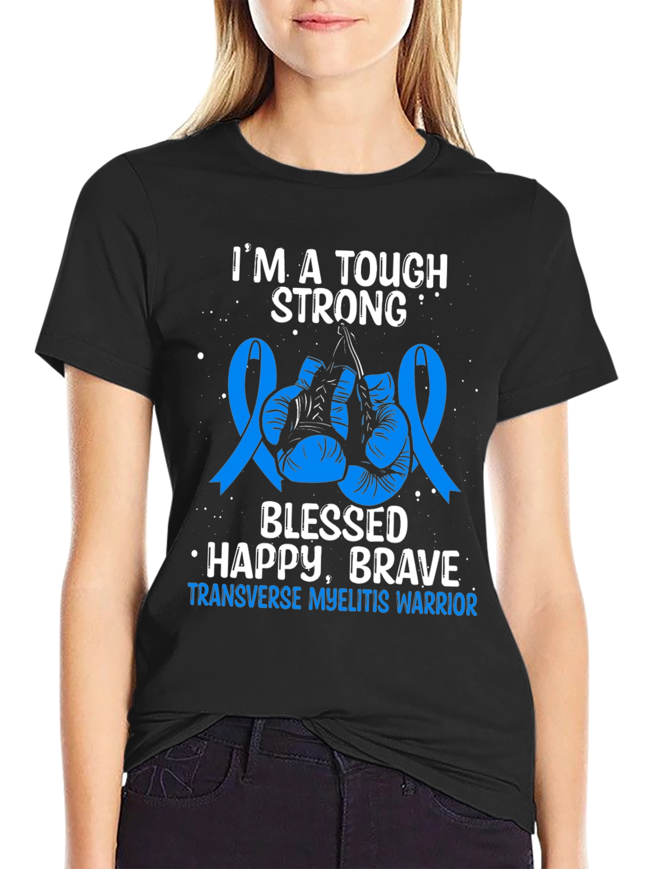 Transverse Myelitis Warrior Graphic Tee