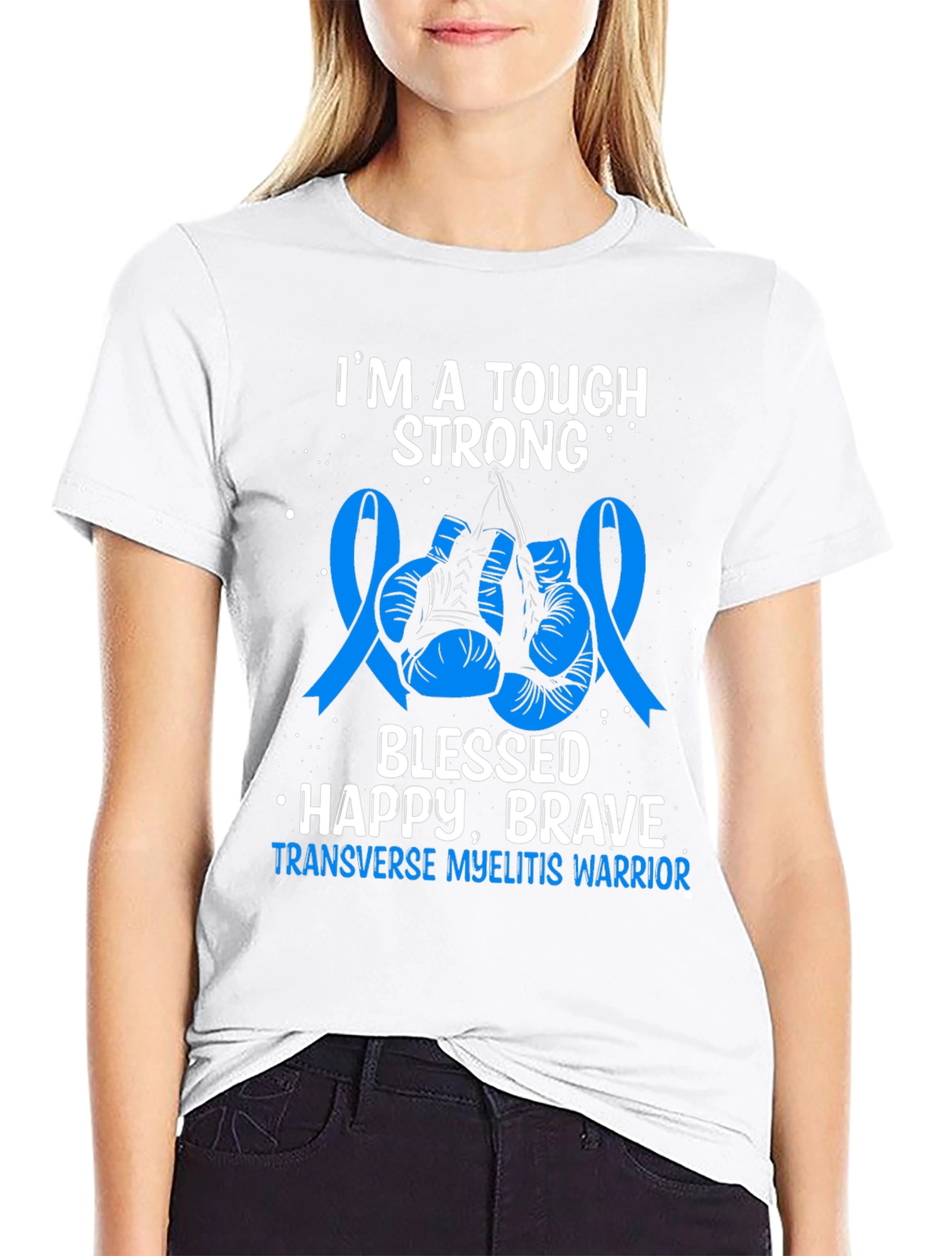 Transverse Myelitis Warrior Graphic Tee