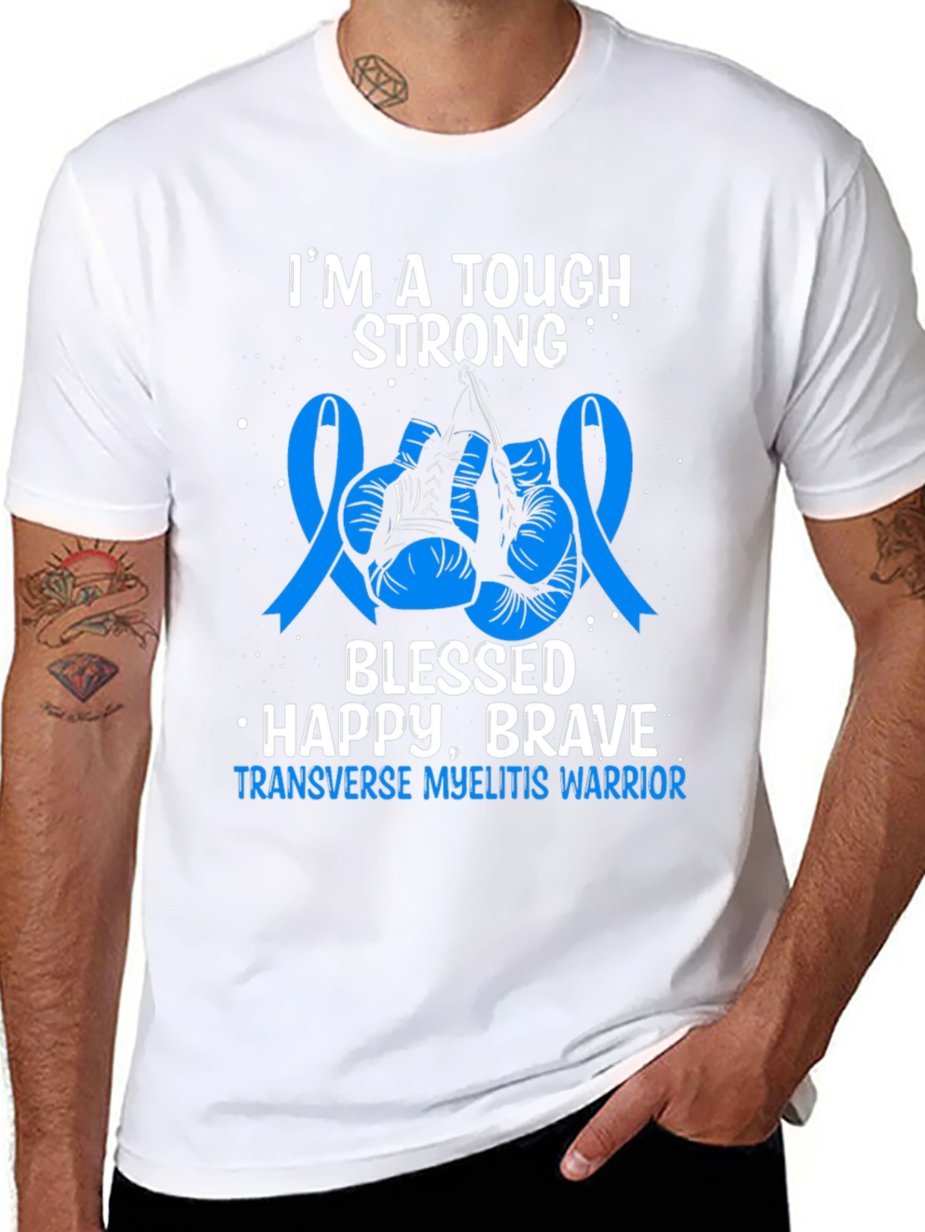Transverse Myelitis Warrior Graphic Tee