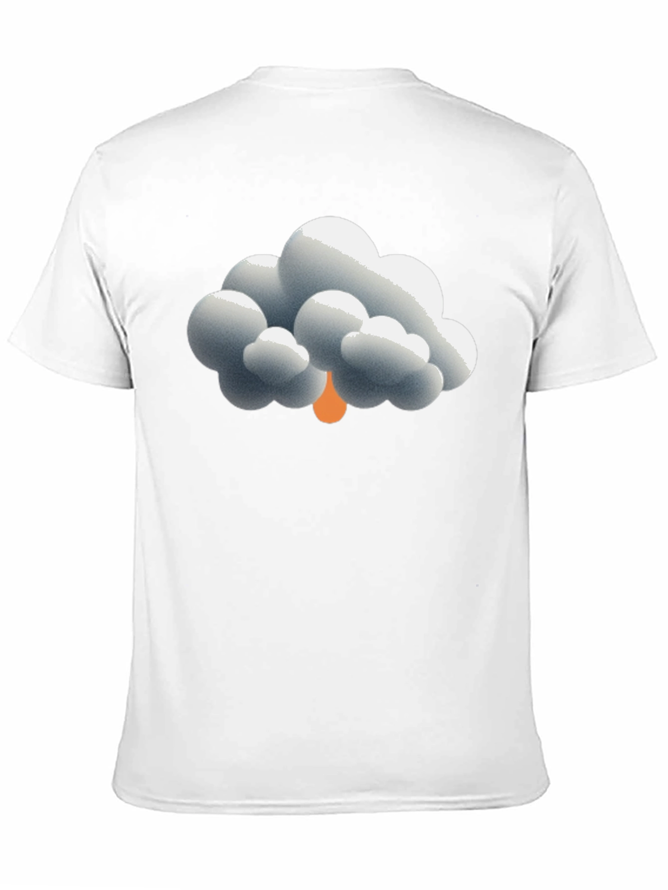 Rain Cloud Graphic Tee - Soft Cotton Black T-Shirt