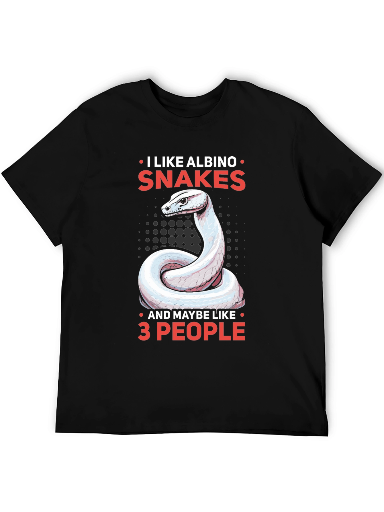 Albino Snake Lover Tee - Maybe 3 People