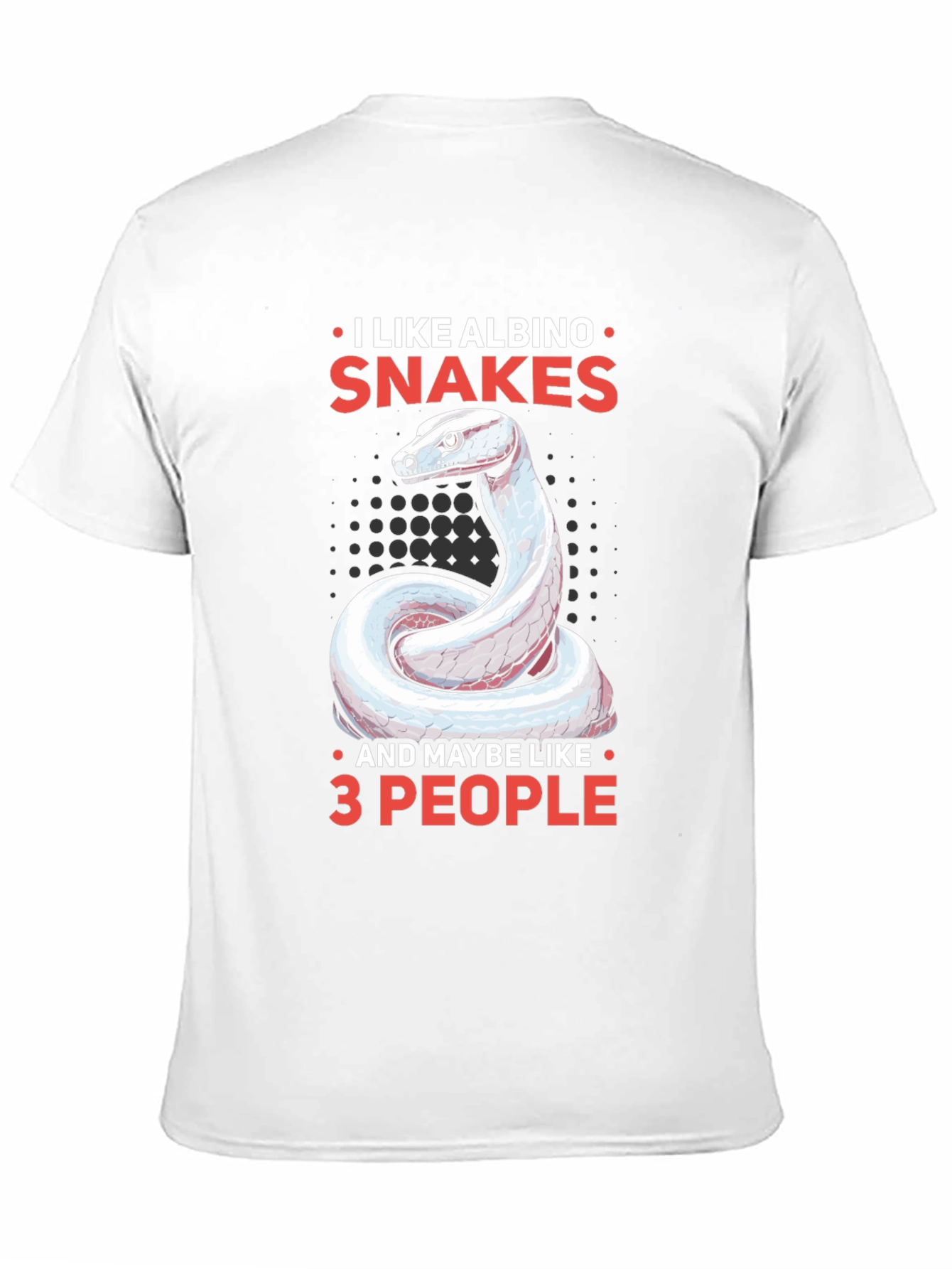 Albino Snake Lover Tee - Maybe 3 People
