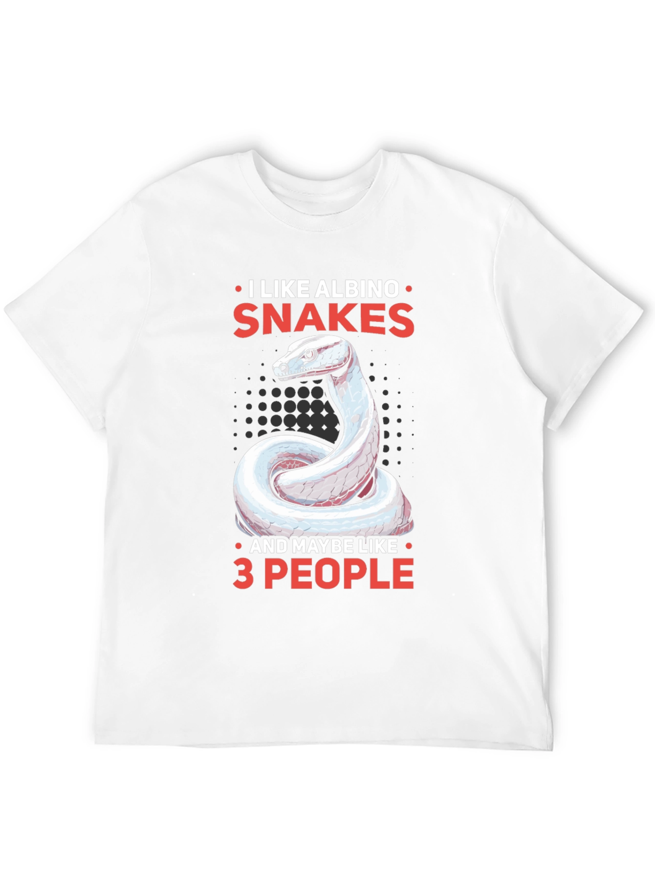 Albino Snake Lover Tee - Maybe 3 People