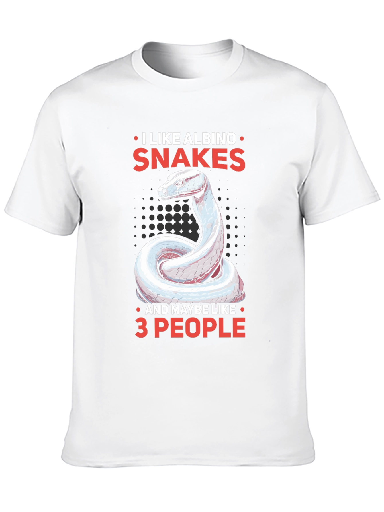 Albino Snake Lover Tee - Maybe 3 People