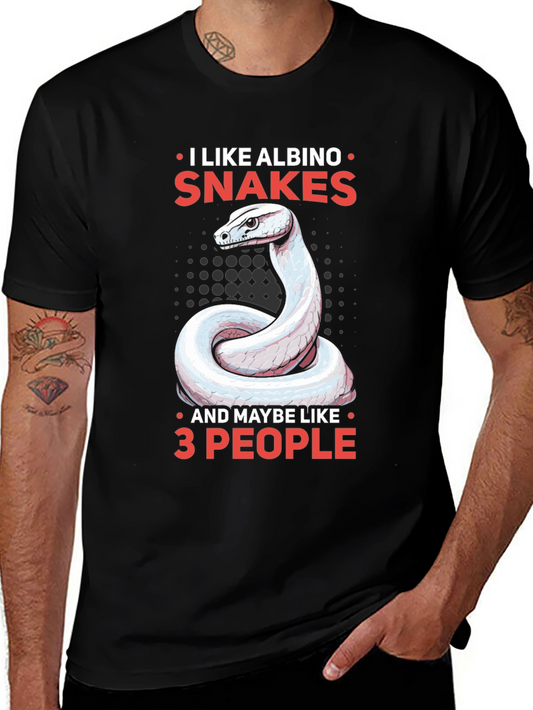 Albino Snake Lover Tee - Maybe 3 People