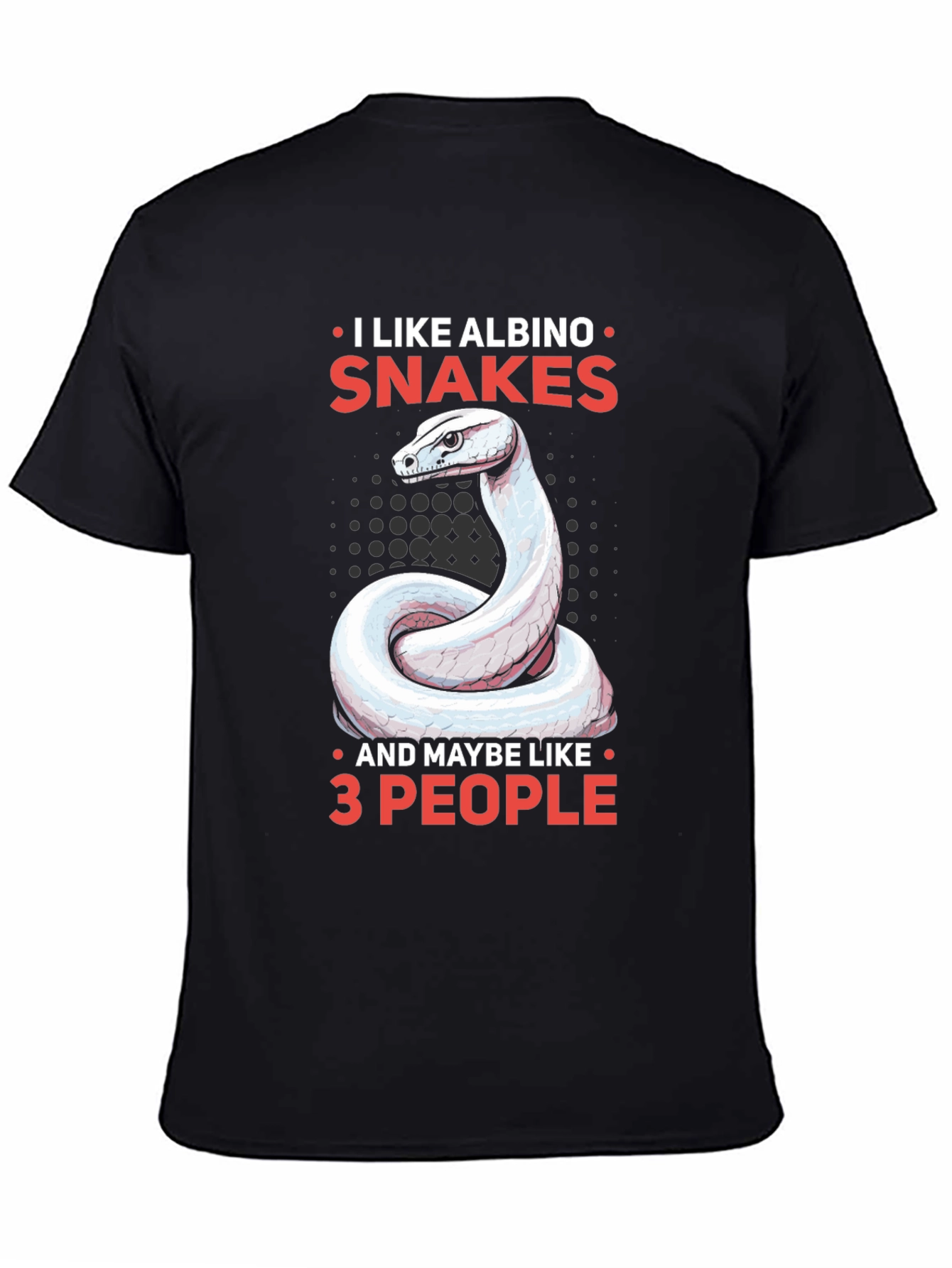 Albino Snake Lover Tee - Maybe 3 People