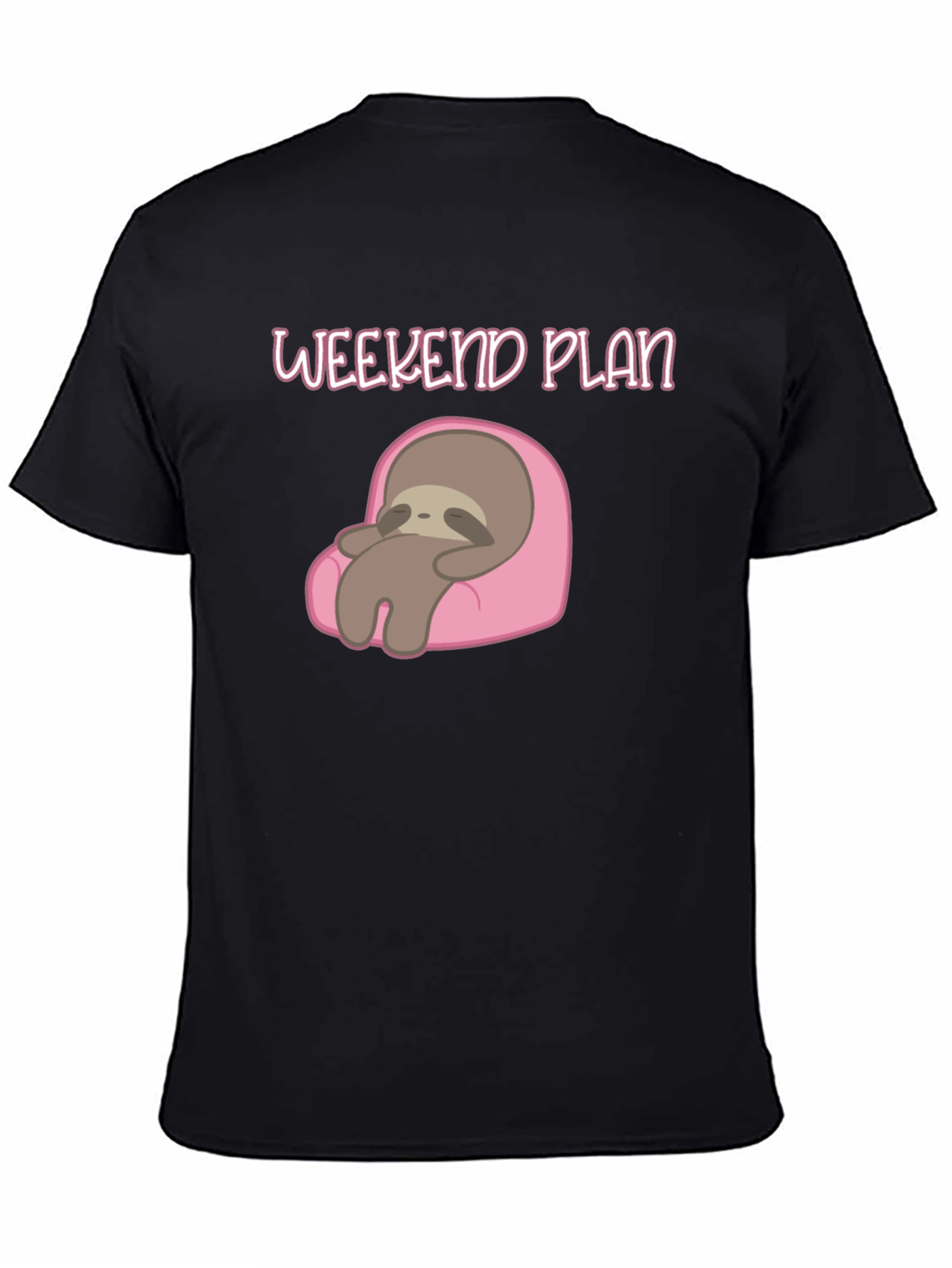 Weekend Plan Sloth Graphic Tee