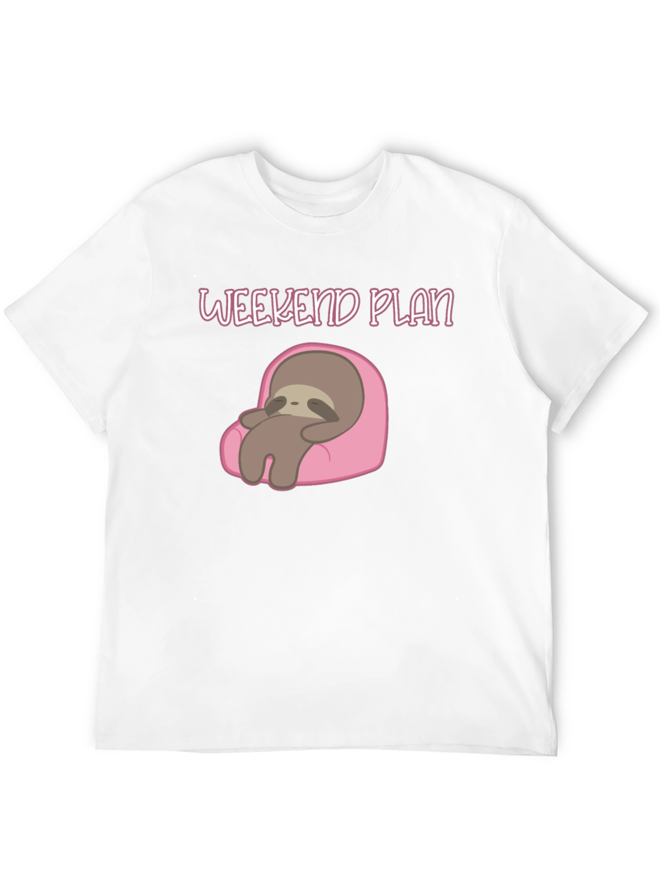 Weekend Plan Sloth Graphic Tee