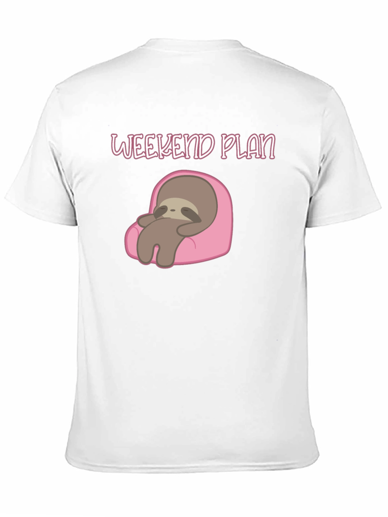 Weekend Plan Sloth Graphic Tee