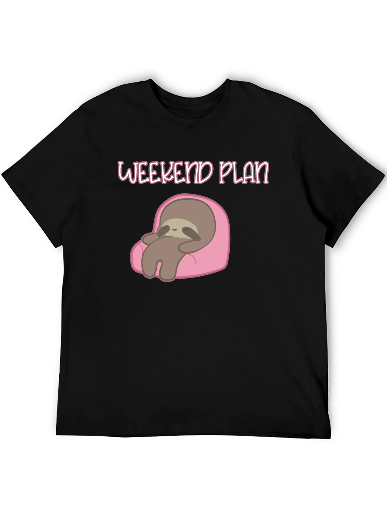 Weekend Plan Sloth Graphic Tee