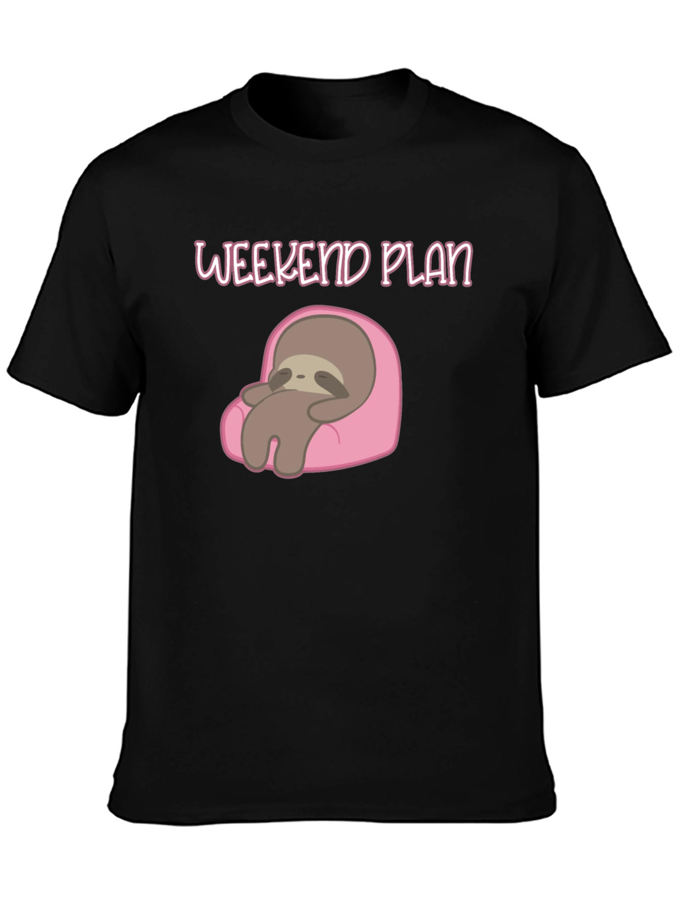 Weekend Plan Sloth Graphic Tee