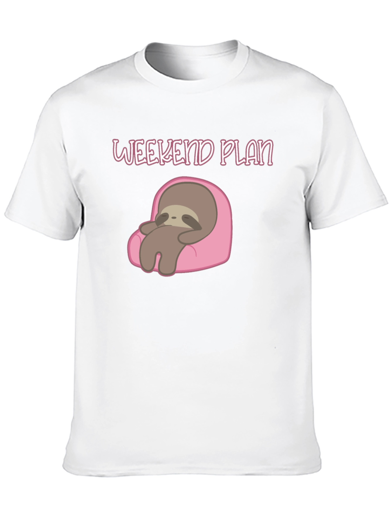 Weekend Plan Sloth Graphic Tee