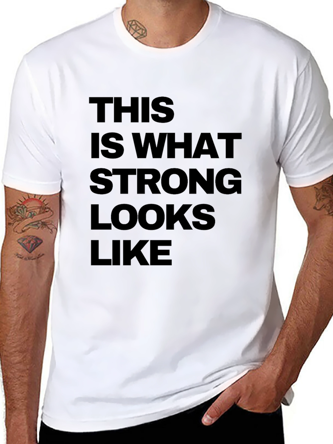 Strong Looks Graphic Tee - Black