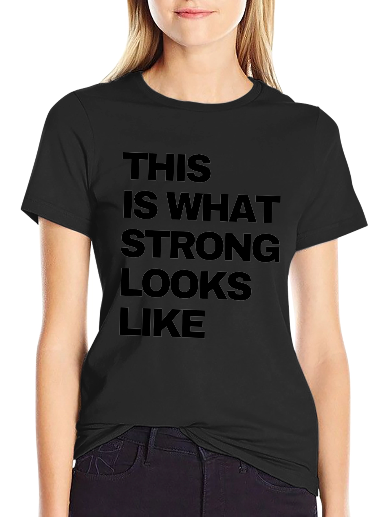 Strong Looks Graphic Tee - Black