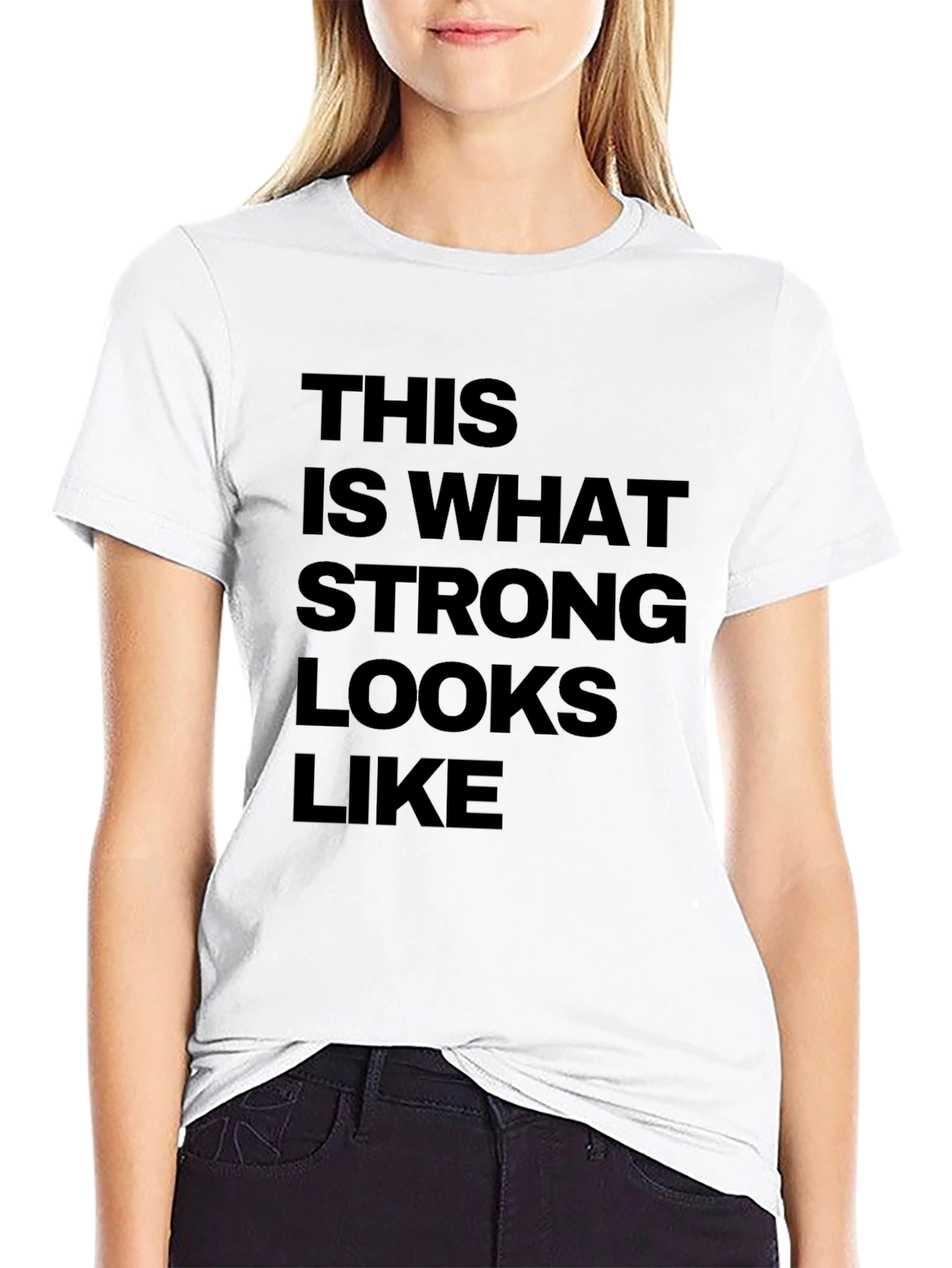 Strong Looks Graphic Tee - Black