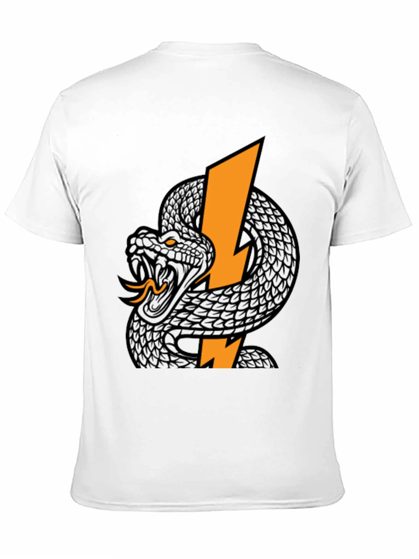 Snake and Lightning Bolt Graphic T-Shirt