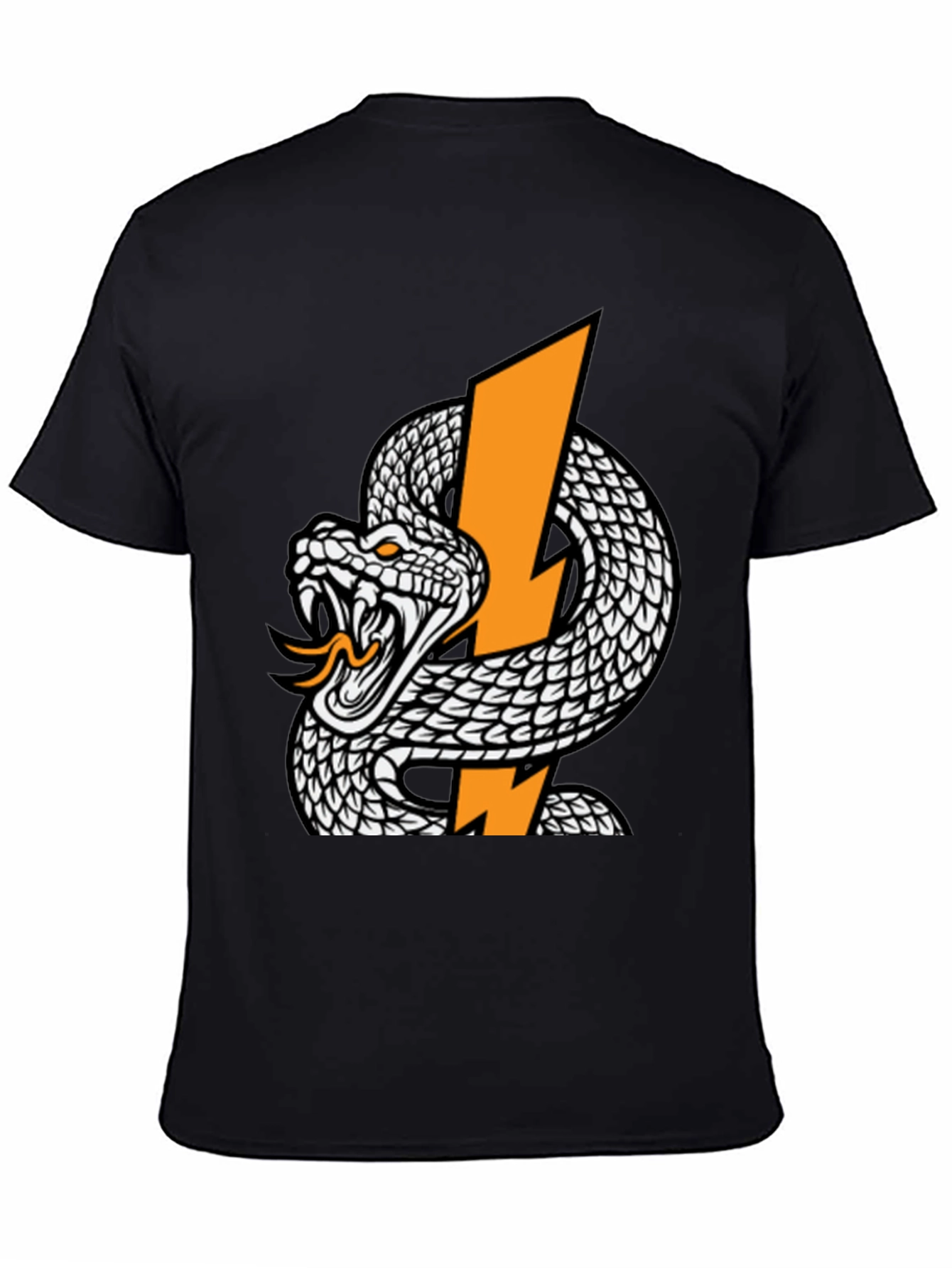 Snake and Lightning Bolt Graphic T-Shirt
