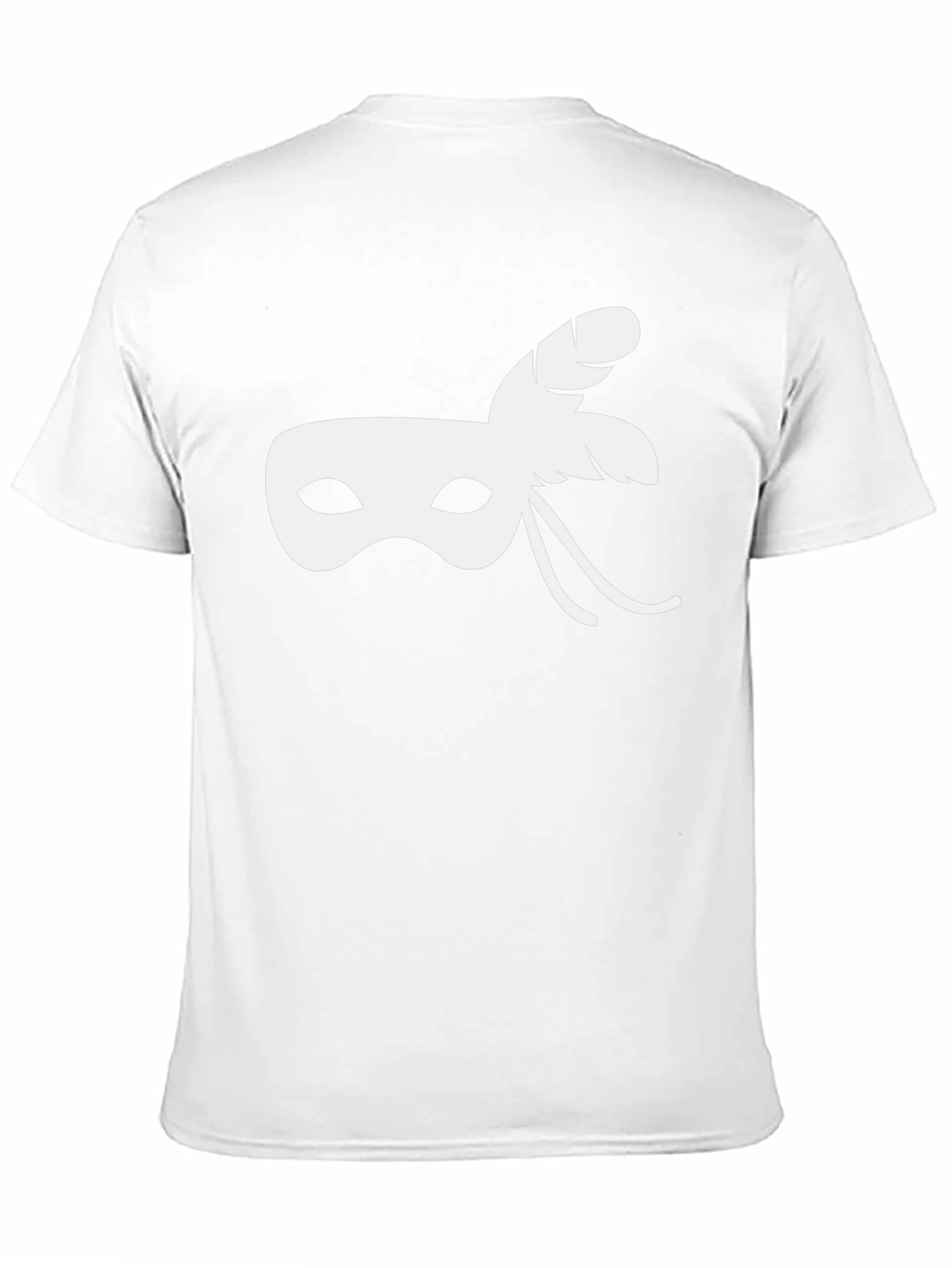 Masquerade Mask Graphic T-Shirt - Black
