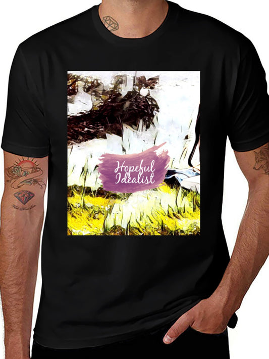 Hopeful Idealist Graphic Tee - Abstract Art Shirt
