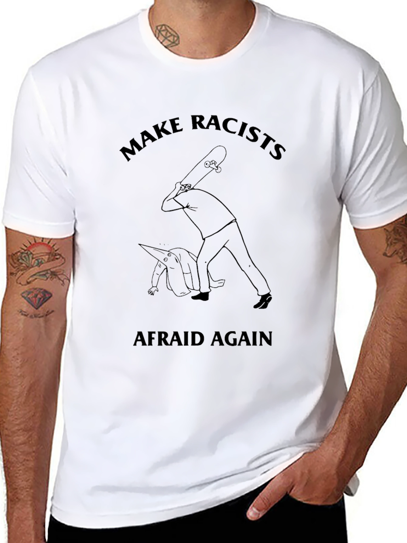 Make Racists Afraid Again Graphic Tee