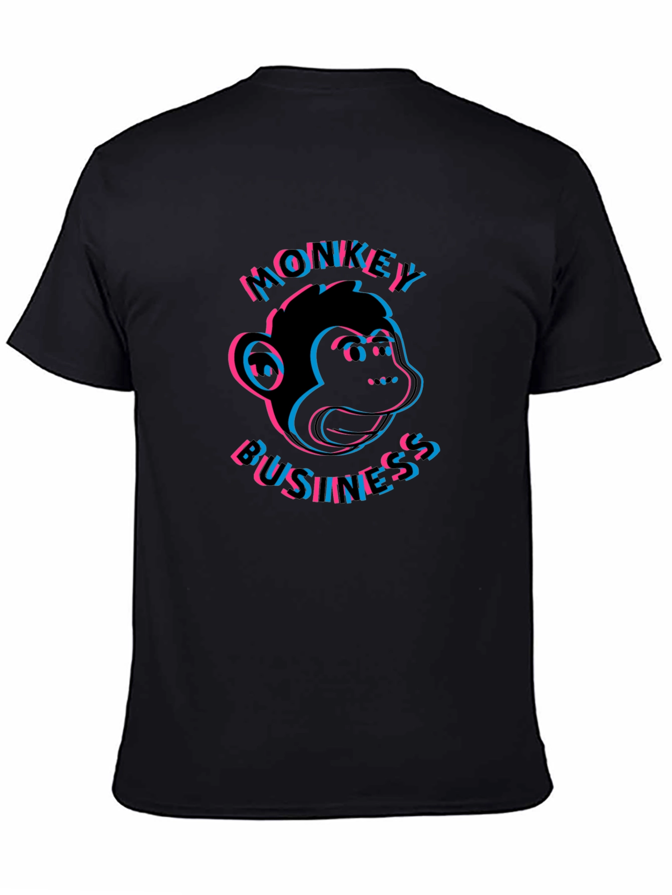 Monkey Business Graphic Tee - Black