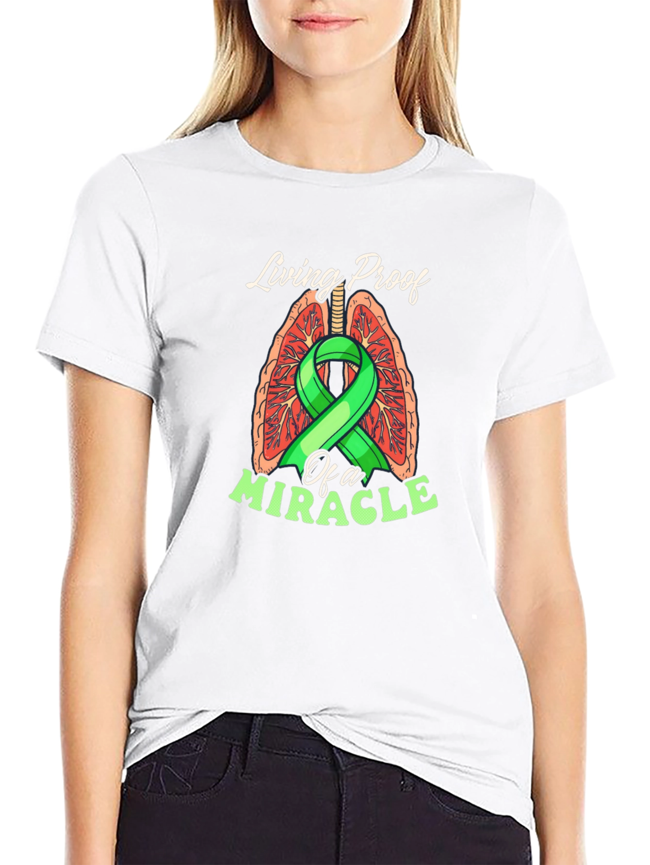 Living Proof Miracle Lung Cancer Awareness T-Shirt