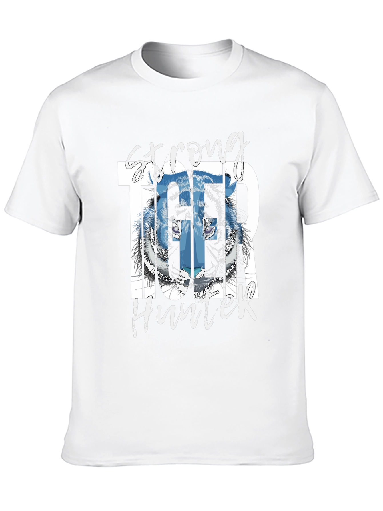 Strong Tiger Hunter Graphic T-Shirt