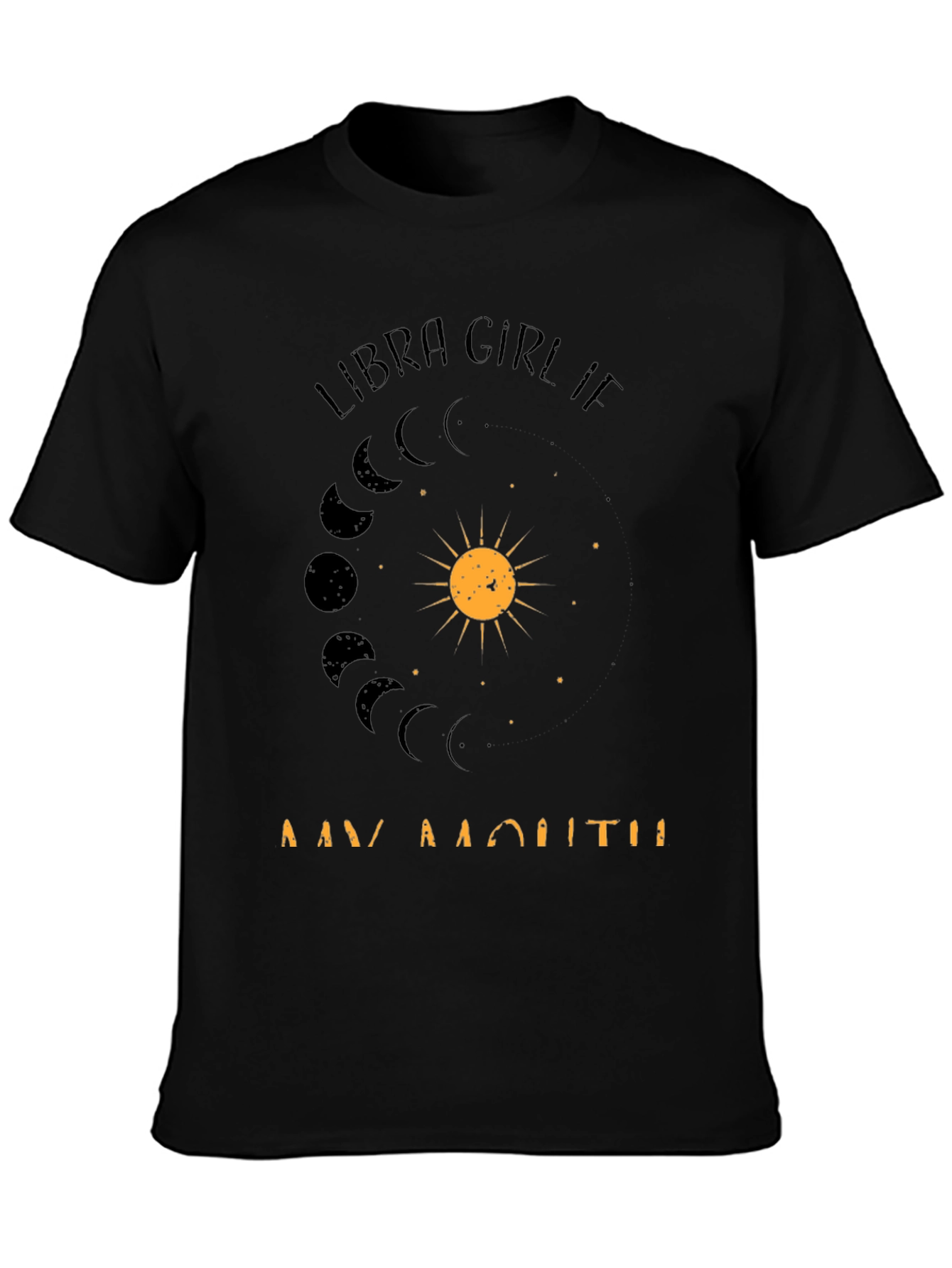 Libra Girl Birthday Month T-Shirt - Zodiac Design