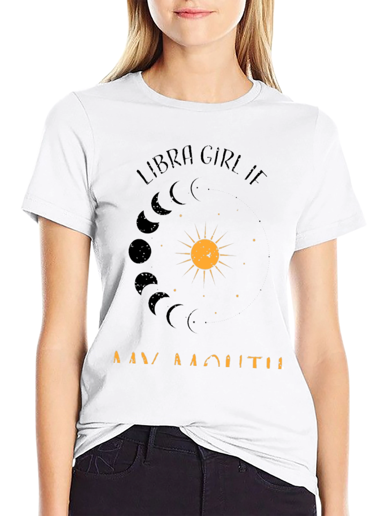 Libra Girl Birthday Month T-Shirt - Zodiac Design
