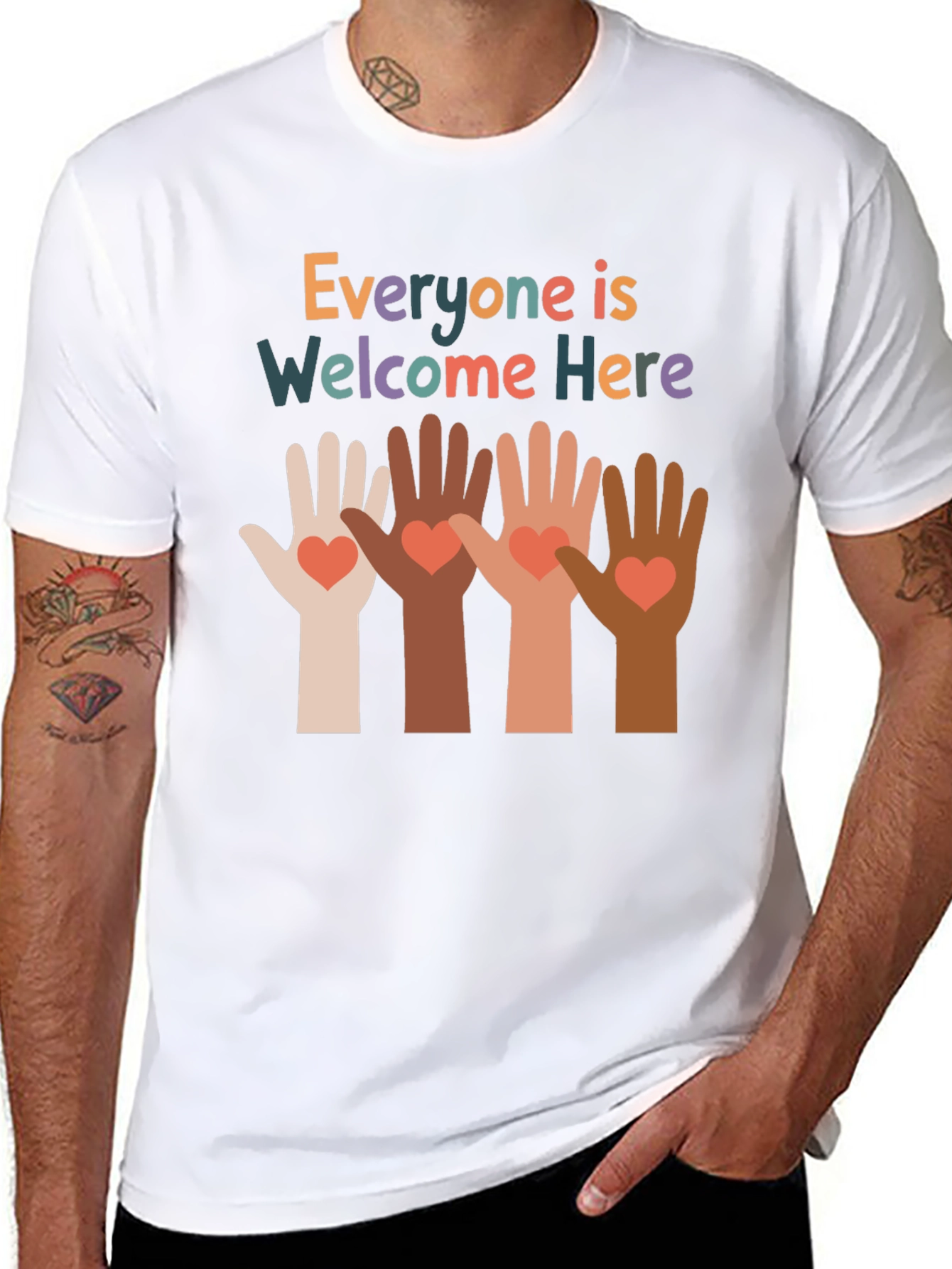Everyone Is Welcome Here Graphic Tee
