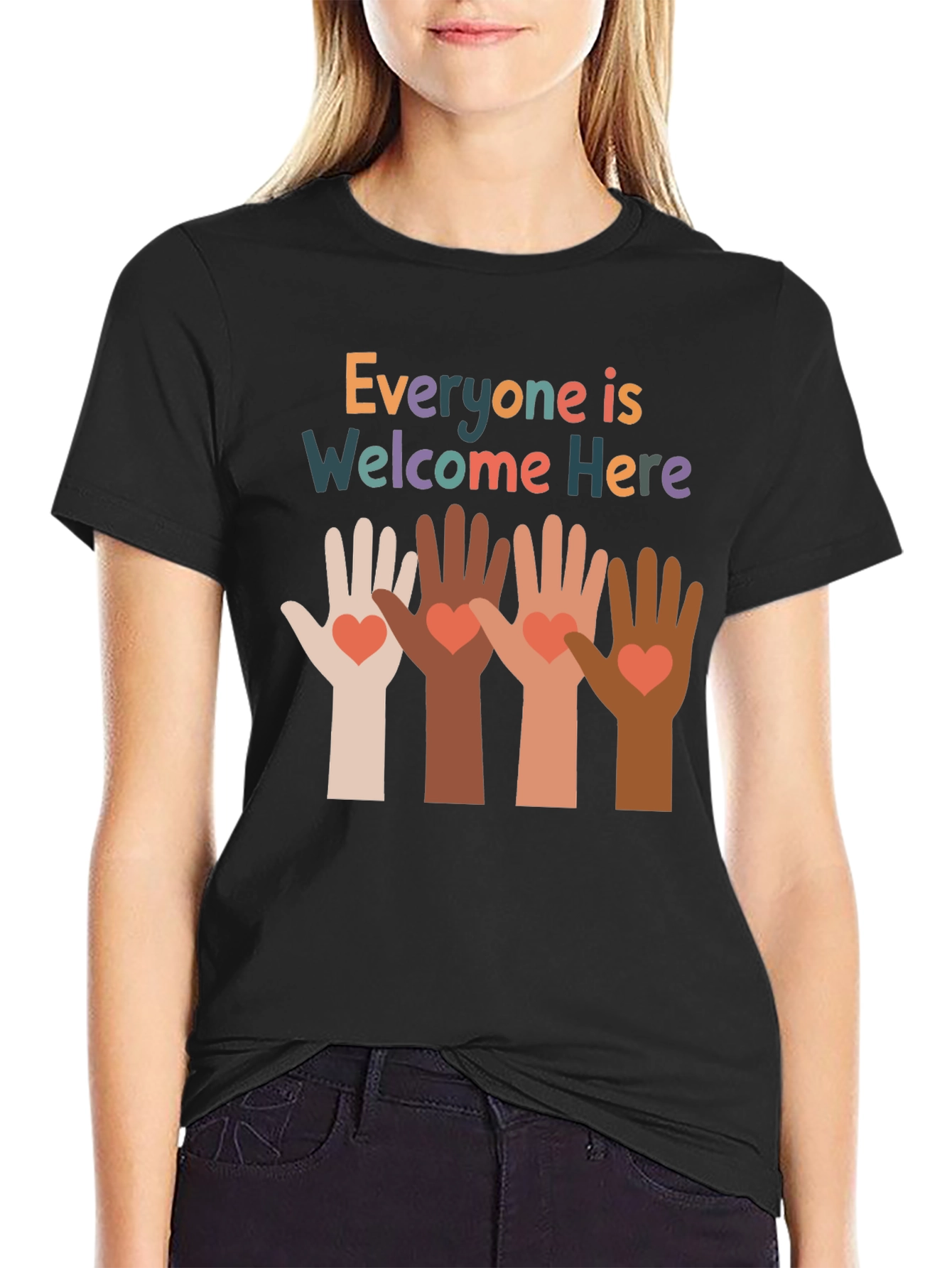Everyone Is Welcome Here Graphic Tee