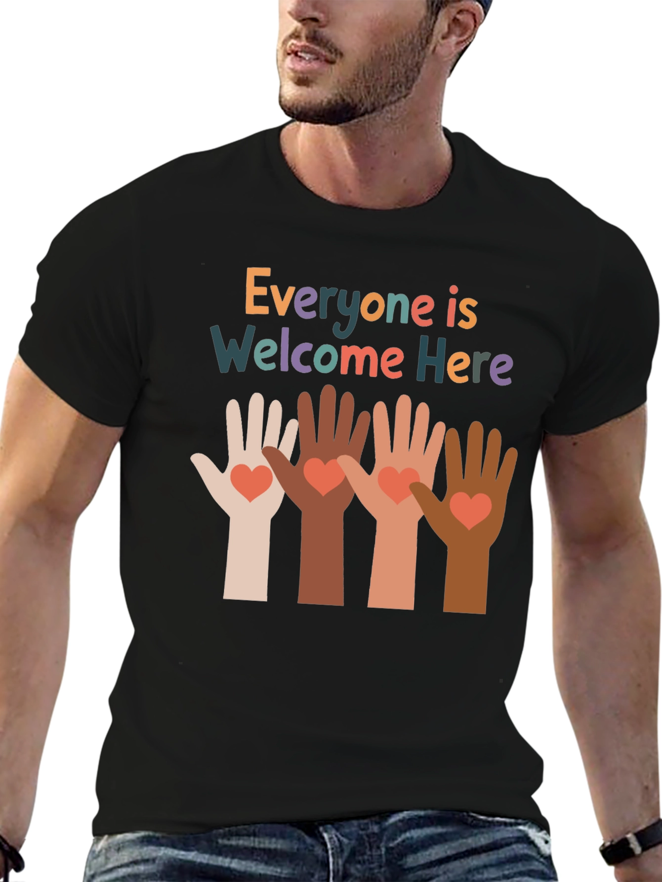 Everyone Is Welcome Here Graphic Tee