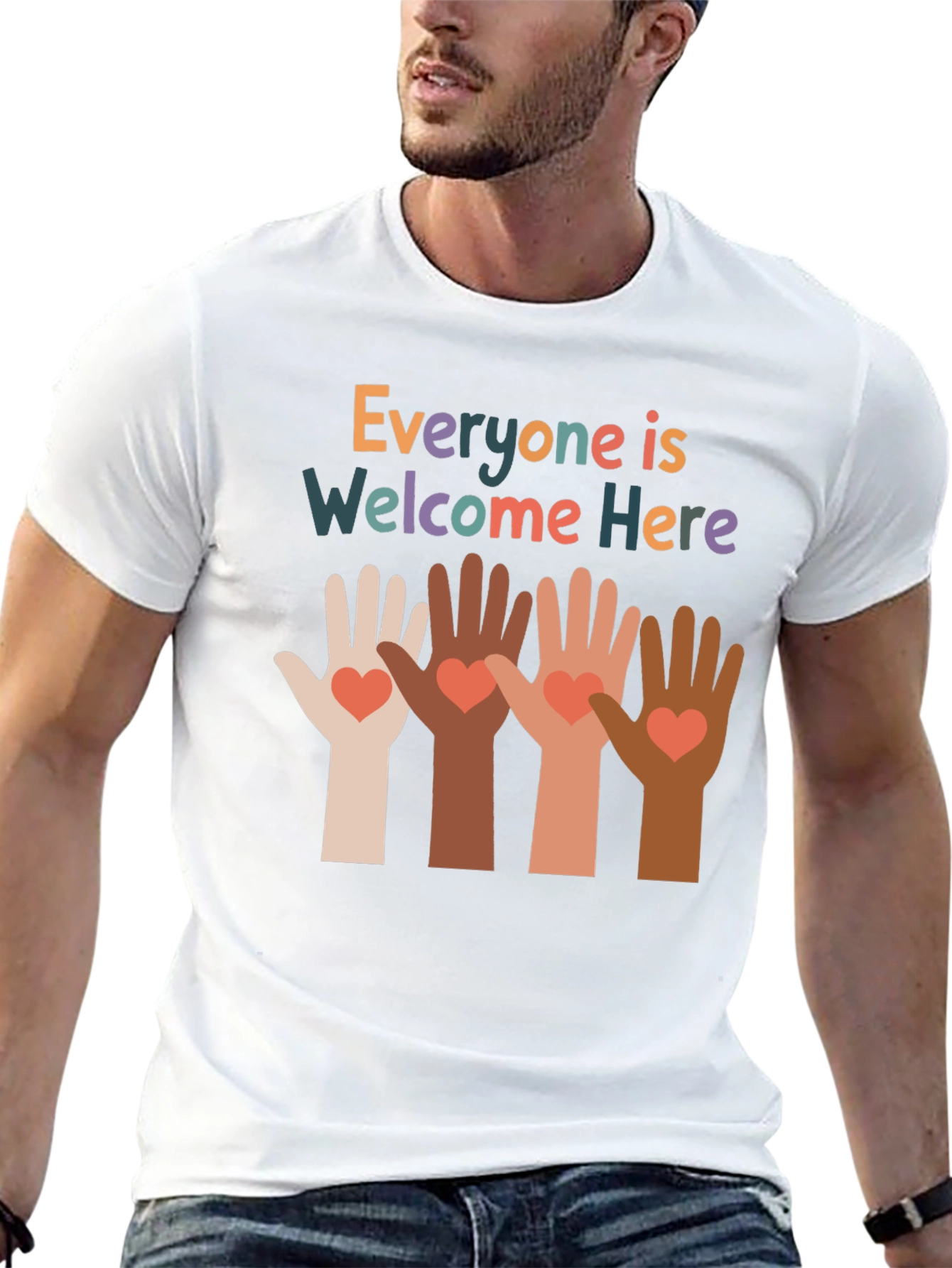 Everyone Is Welcome Here Graphic Tee