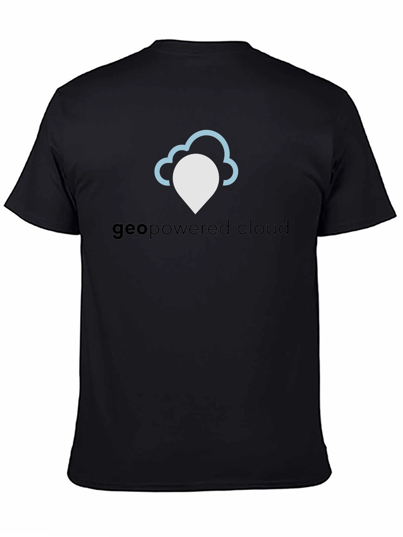GeoPowered Cloud Black T-Shirt