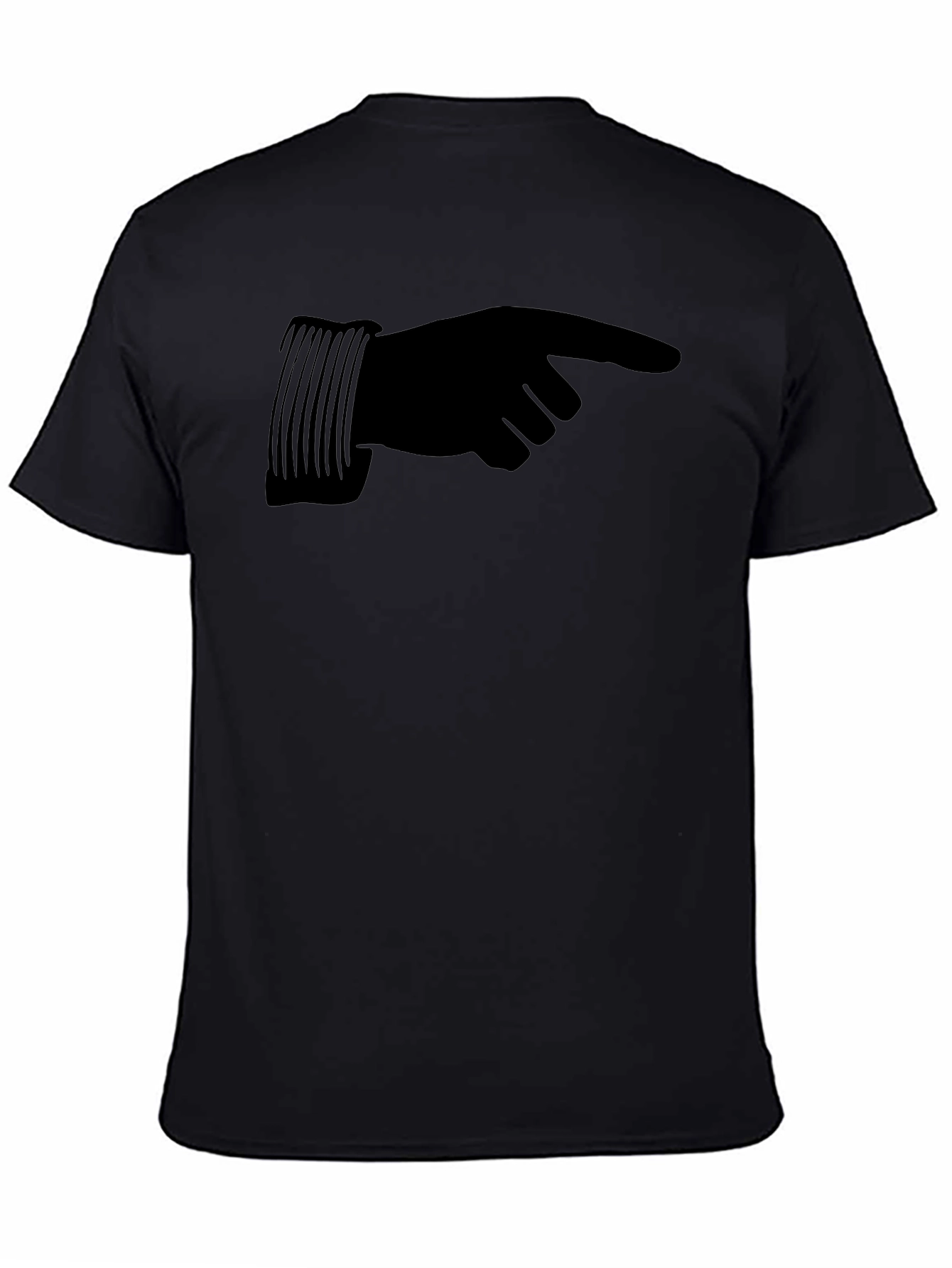 Pointing Hand Graphic T-Shirt - Casual Wear