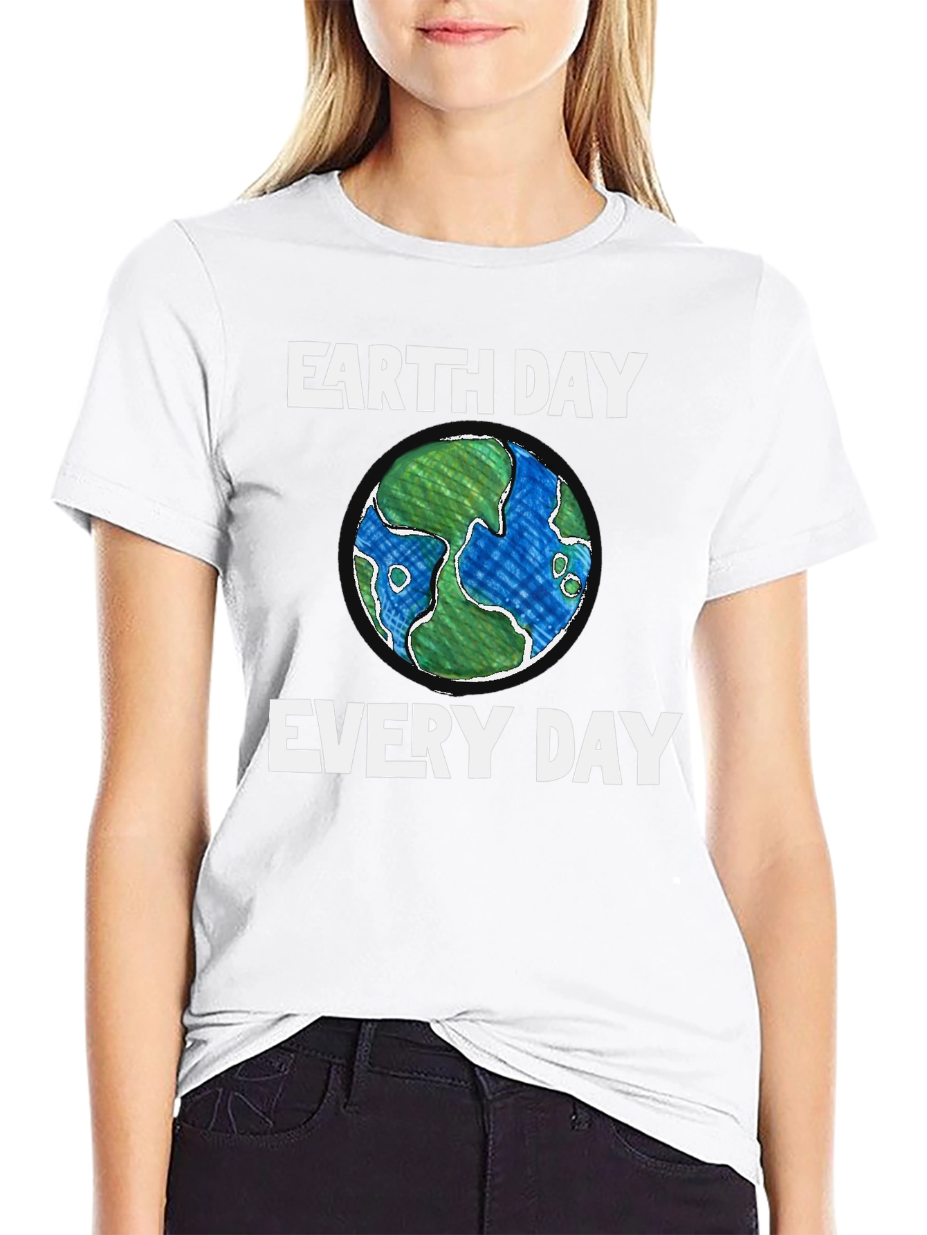 Earth Day Everyday Black T-Shirt